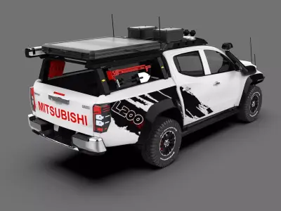 Mitsubishi L200 Off-Road 4x4 Pickup Truck 3D model