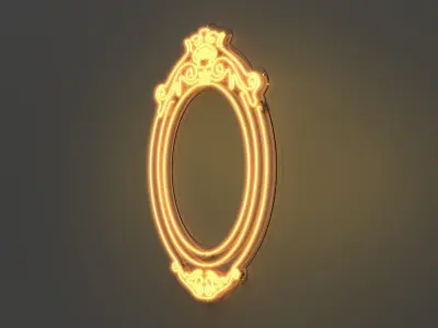 Picture Frame 3 - Neon Sign 3D model