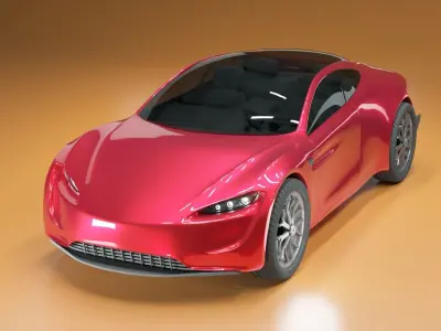 Tesla Roadster 3D model by dagimgenetu7
