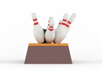 Bowling Trophy 3D model