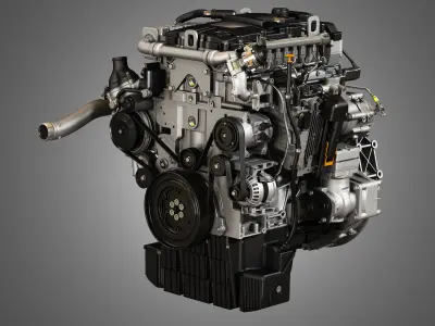 OM934 Medium Duty Engine - 4 Cylinder Diesel Engine 3D model