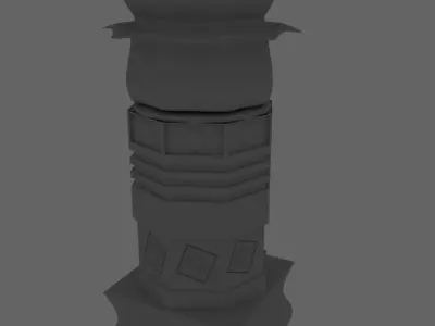 Dravidian Column 3D model