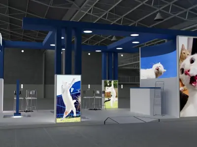 Exhibition Stand 06 5m x 8m 3D model