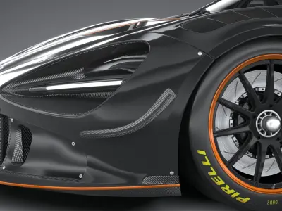 McLaren 720S GT3X 2021 3D model