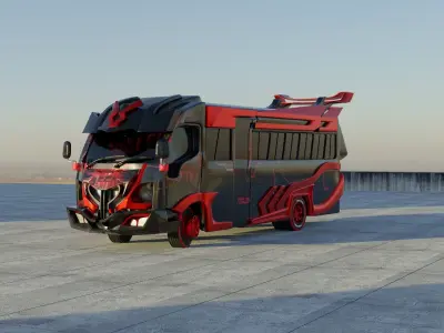 bus matatu 3D model by jmadde55