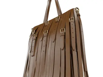 Moschino Multibelts Nappa Shopper Low-poly 3D model