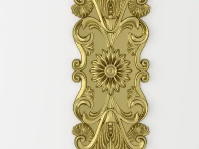 Classic decor ornament v-10 3D model 3D model