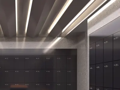 locker room 3D model