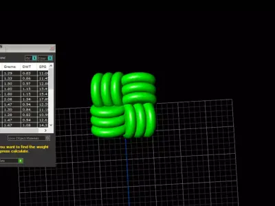 elegant square knot stud earrings 3D print model