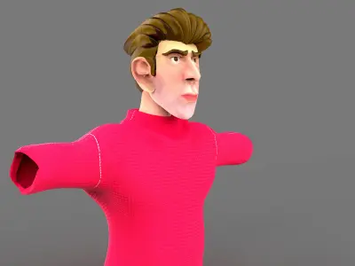 3D-Character Free low-poly 3D model