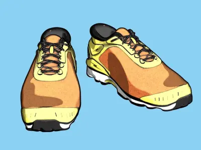 Footwear - Sports Style Low-poly 3D model