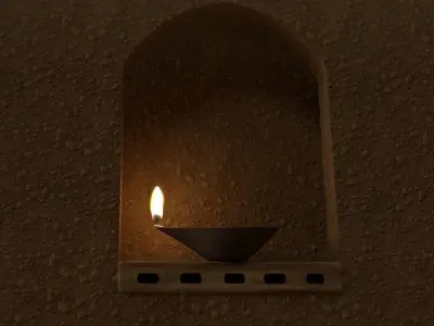 Flame Lamp 3D model