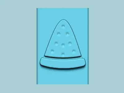 Stamp 45 - Watermelon - Fondant Decoration Maker Toy 3D print model