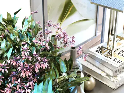 Decoration set 024 Low-poly 3D model