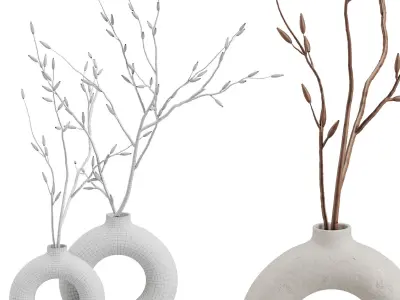 Dry Branches Bouquet39 3D model