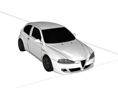 ALFA ROMEO 147 Low-poly 3D model