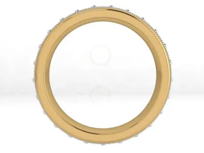 Diamond Wedding Band 4412 3D print model