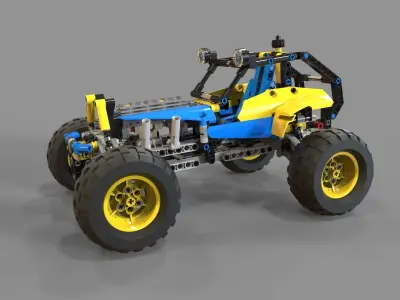 Lego buggy 3D model