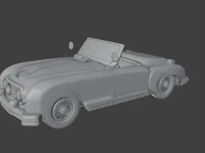 1952 Nash Healey ultra realistic 3d Model  3D model