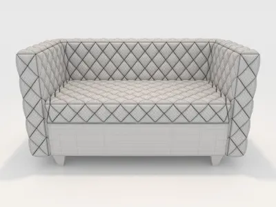 Sofa 2 Seater 13 3D model