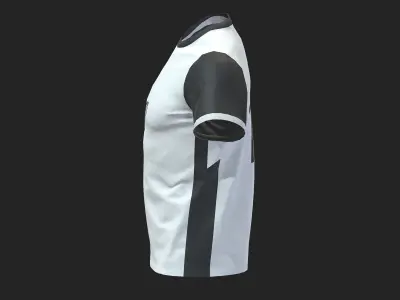 Football T-shirt Generic Low Poly PBR Low-poly 3D model
