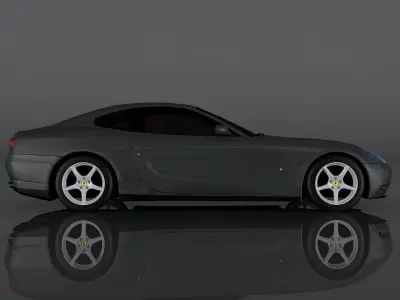 Ferrari 612 Scaglietti Low-poly 3D model