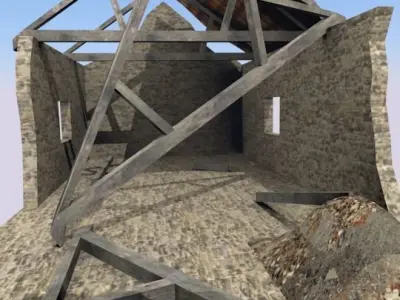Ruined house Free 3D model