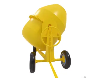 construction concrete or cement mixer model 3D model