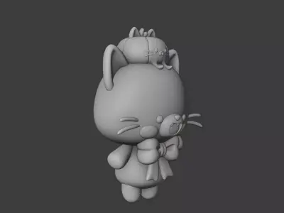 Halloween cat 88 3D print model