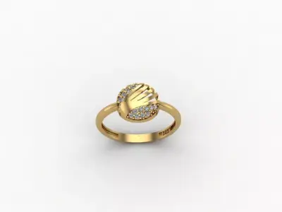 gold ring pint jewelry model 3d stl 3D print model 3