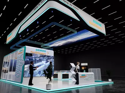 booth 8x12 open 4 side  3D model