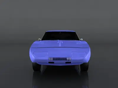 Dodge Charger Daytona Low-poly 3D model