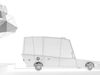 low poly Police car Low-poly 3D model buy