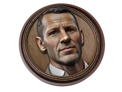 Ryan Giggs Footballer Medallion 3D print model
