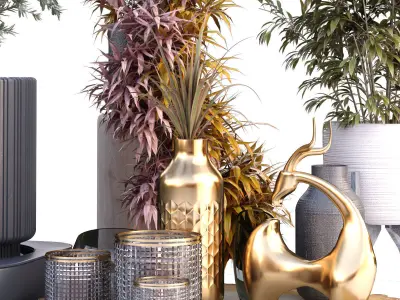 Decoration object set 227 3D model