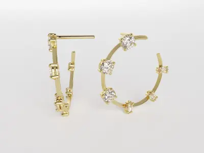 Earrings set 5442 Free 3D print model