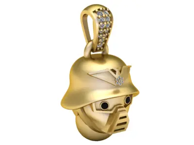  robothelmetpendant  3D print model