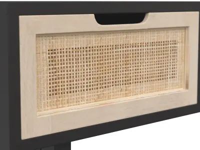 Clarita Console Table Black 3D model