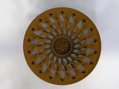 Organic Rim 3D print model