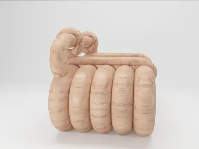 NUDO LOUNGE CHAIR By Kelly Wearstler 3D model