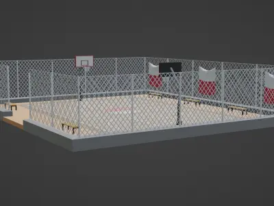 Basketball Stadium - Poland Low-poly 3D model