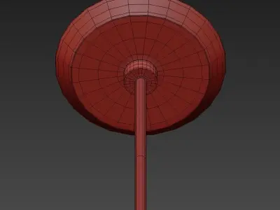 DREAM chandelier with balls hanging from it 3D model