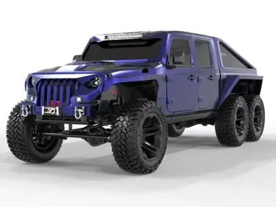 Jeep Gladiator 2020 6X6 Edition  3D model
