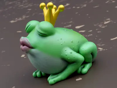 Frog Prince - Garden decor 3D print model