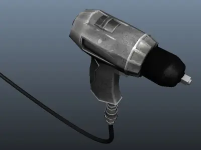 Air Pressure Gun Low-poly 3D model