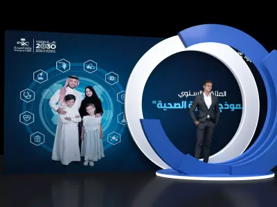 stage with full hall with event work  3D model