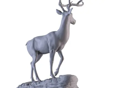 Deer Statue  3D print model