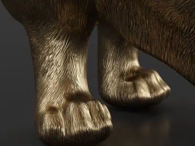 Royal Standing Corgi 3D model