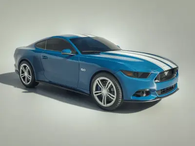 Sport-car Ford Mustang 3D model