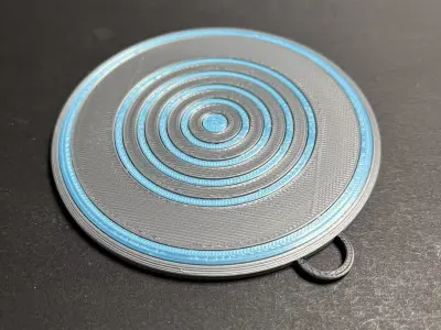 1982 Tron Disc Christmas Tree Ornament 3D print model
